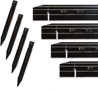 Cleanline 1/8"x3"x8' Black DuraFlex (Box of 15)